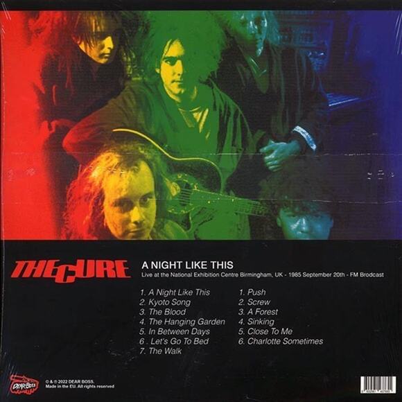 The Cure A Night Like This Live 1985 Birmingham Splatter Vinyl Limited 300 Made - Picture 6 of 6